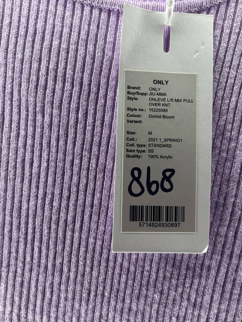 Topjes & Shirts – Only – Maat M – Paars