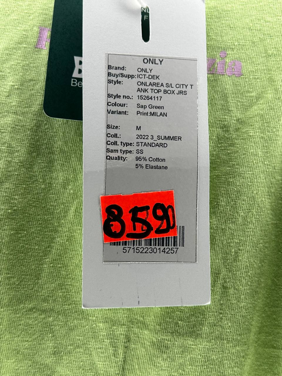 Mouwloze topjes – Only – Maat M – Groen