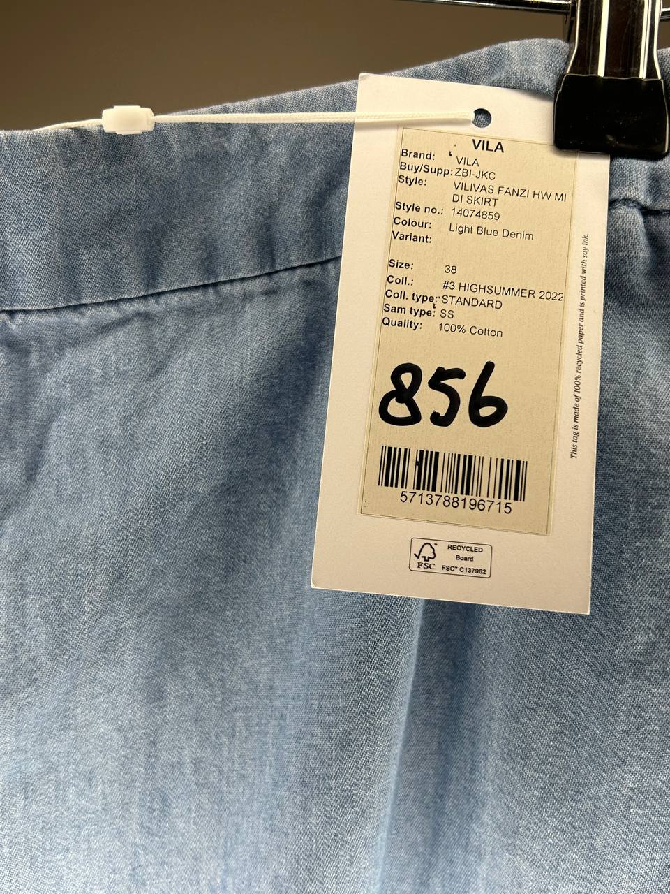 Lange rokken – Vila – Maat 38 – Blauw