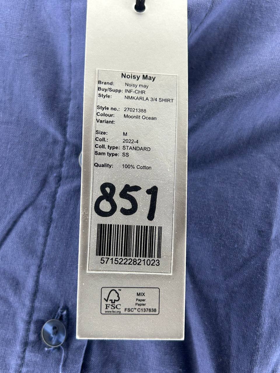 Blouses – Noisy May – Maat M – Blauw