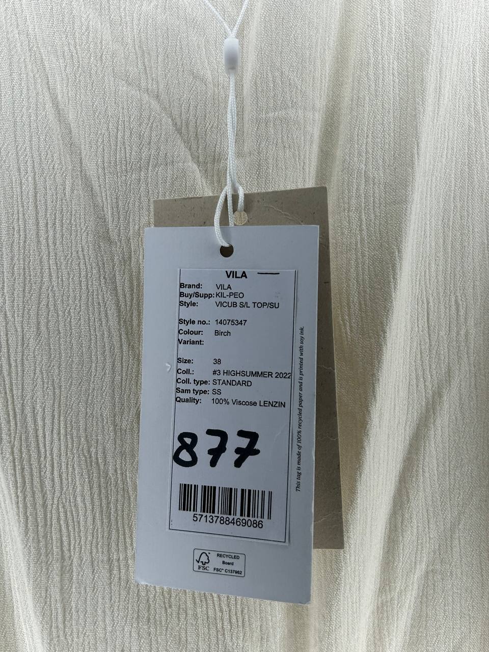 Mouwloze topjes – Vila – Maat 38 – Wit