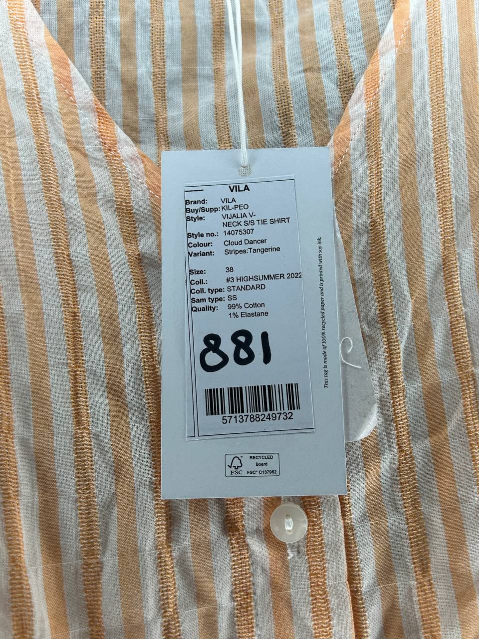 Blouses – Vila – Maat 38 – Oranje