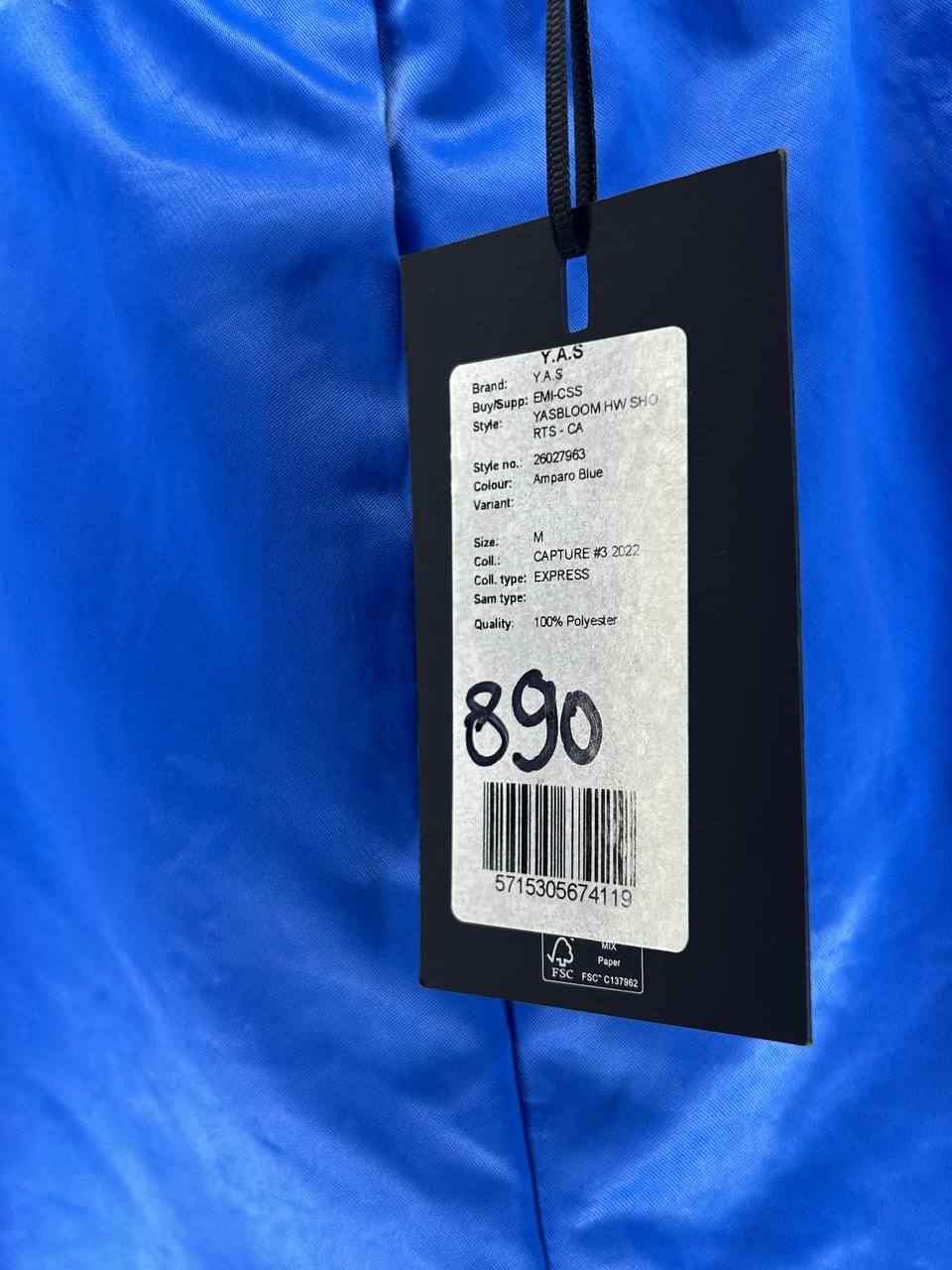 Korte broeken – Y.a.s – Maat M – Blauw