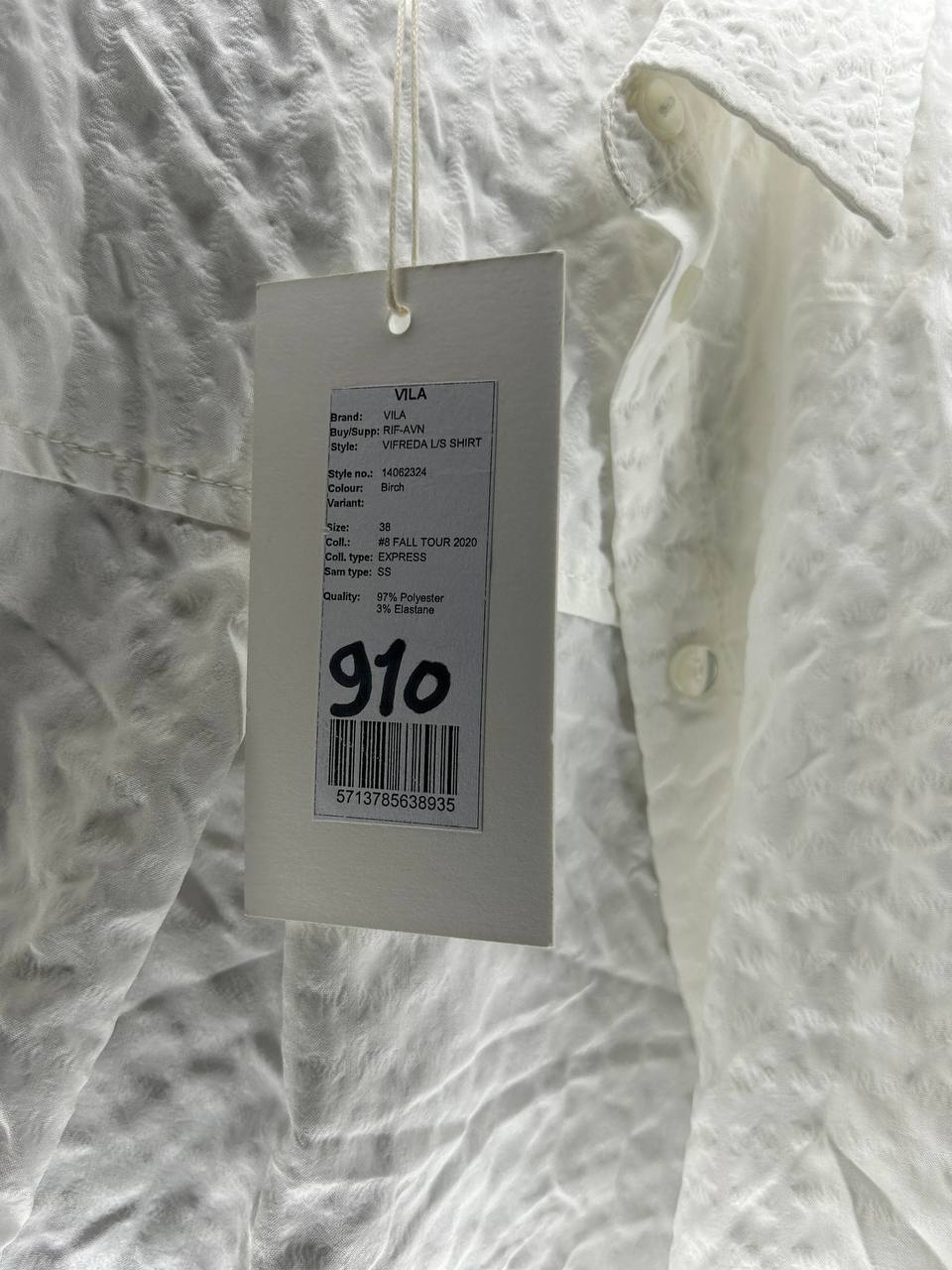 Overhemden – Vila – Maat 38 – Wit