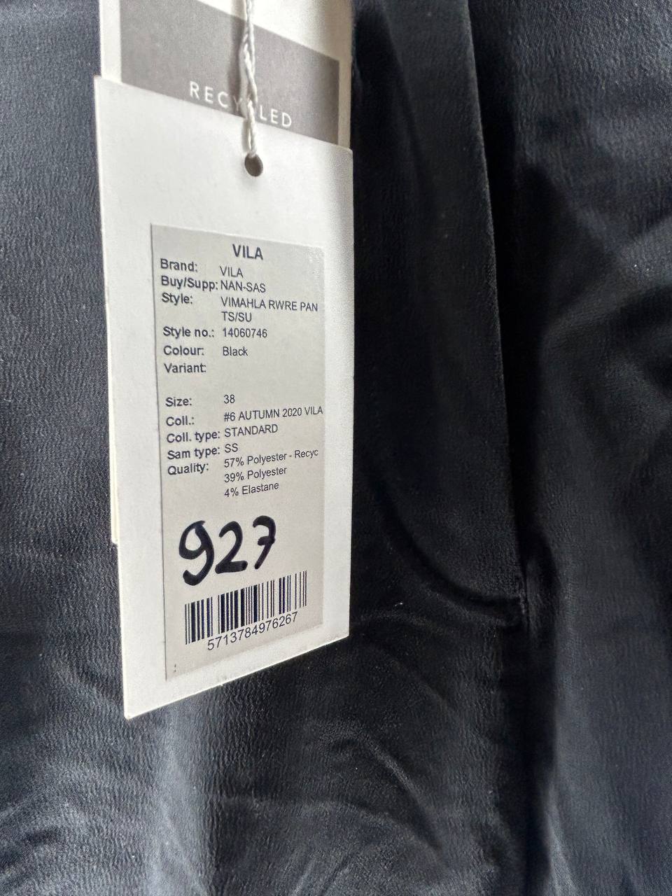 Broeken – Vila – Maat 38 – Zwart