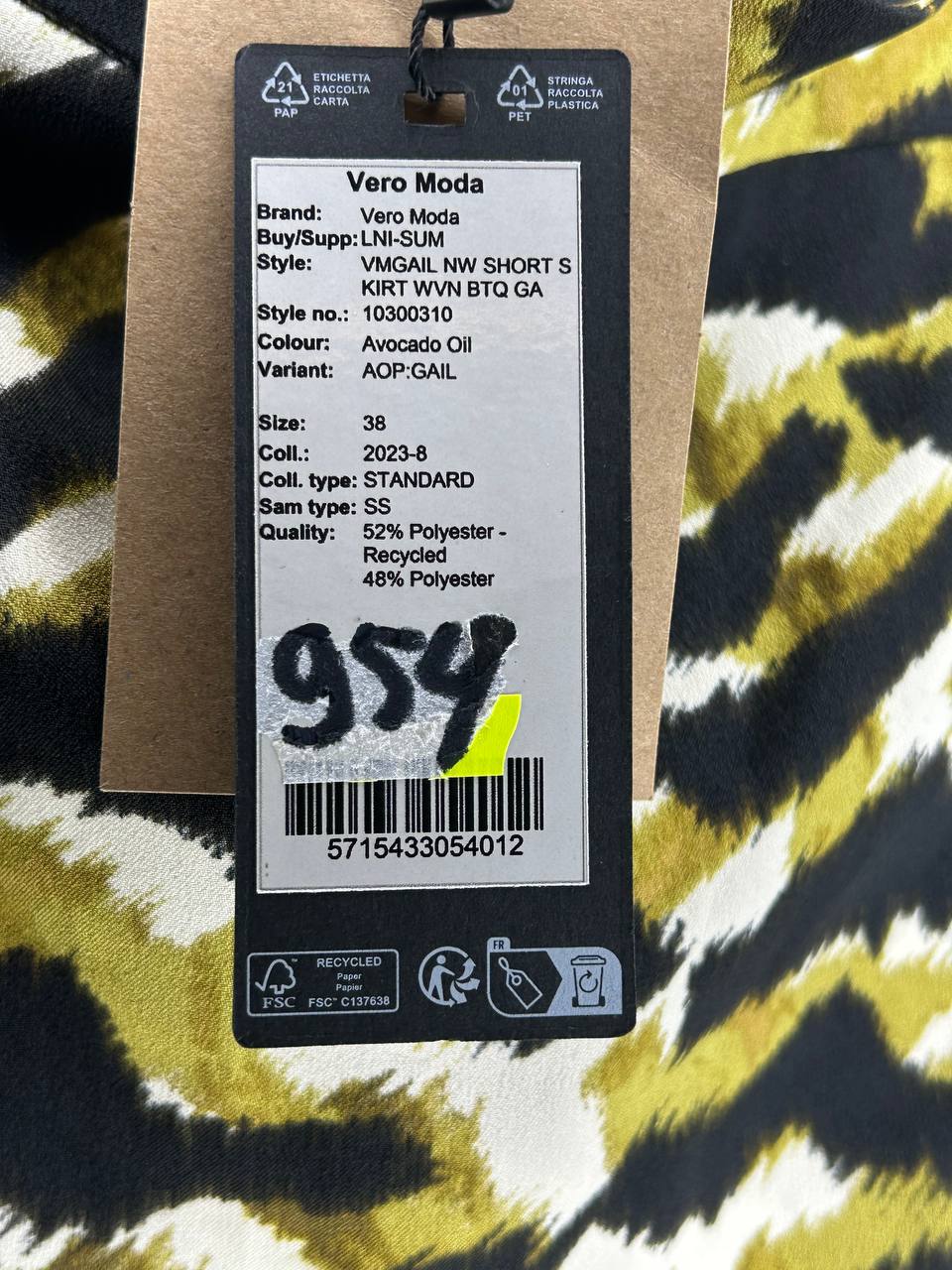 Rokken – Vero Moda – Maat 38 – Groen