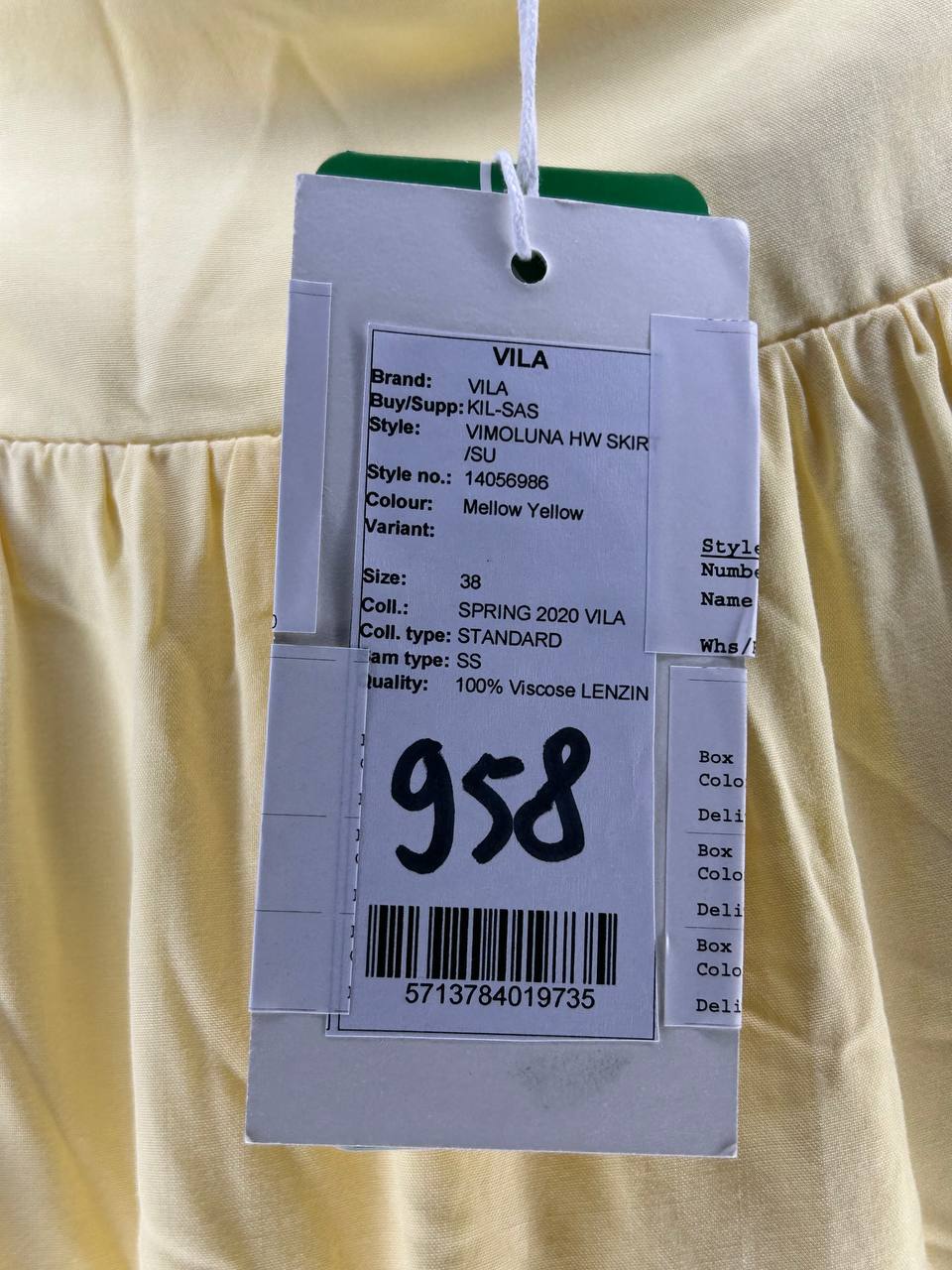 Rokken – Vila – Maat 38 – Geel