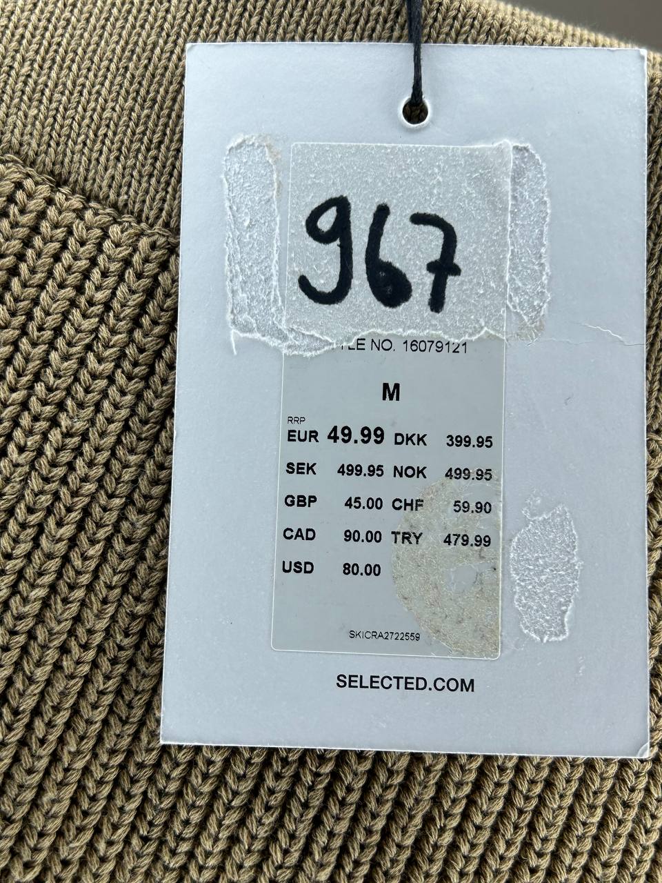 Korte broeken – Selected – Maat M – Bruin