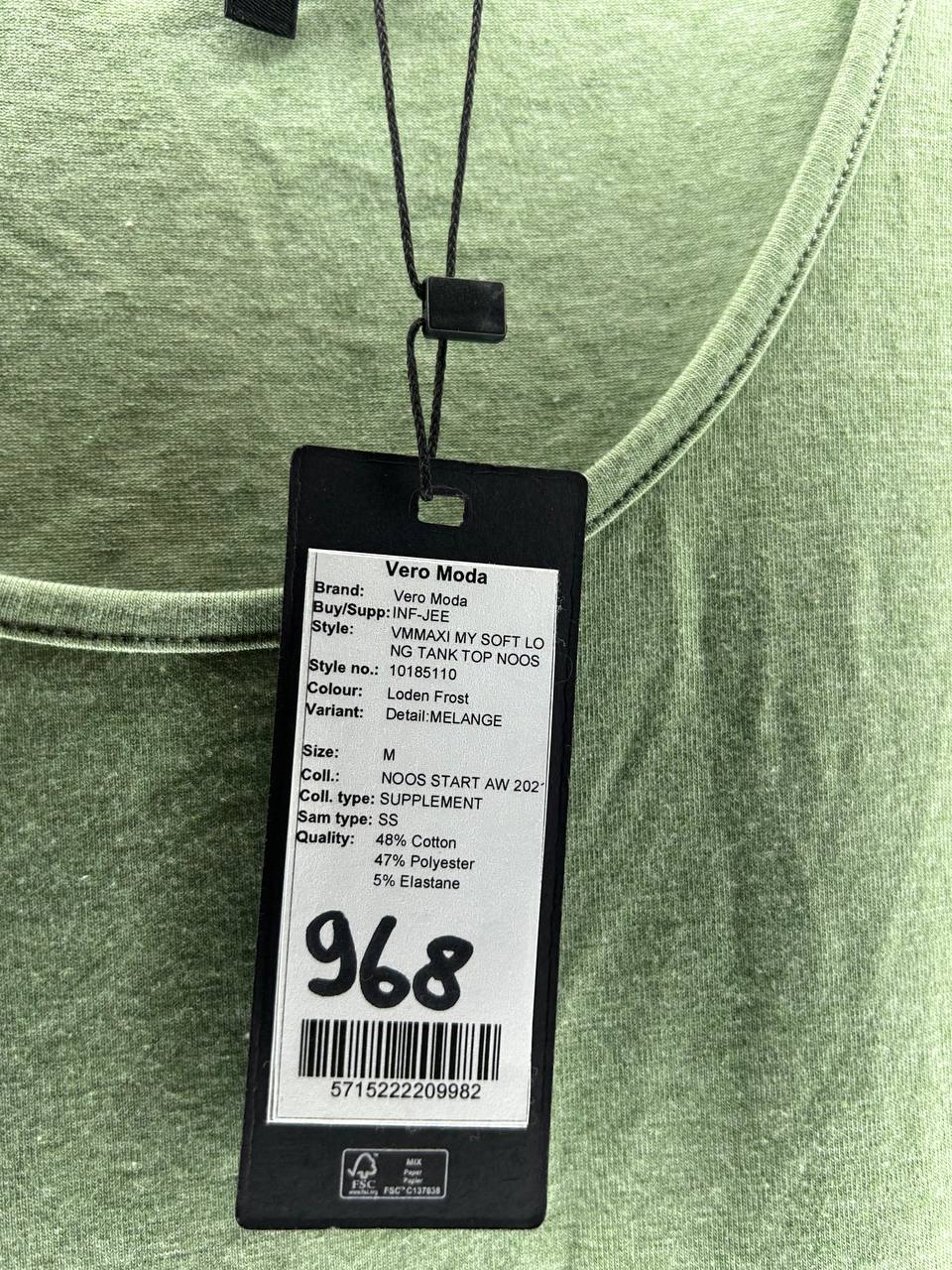 Mouwloze topjes – Vero Moda – Maat M – Groen