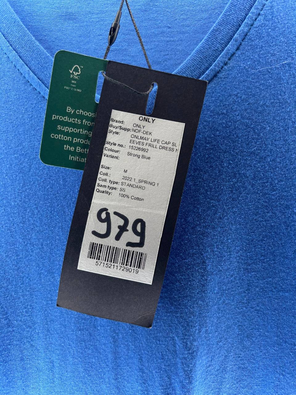 Zomerjurken – Only – Maat M – Blauw