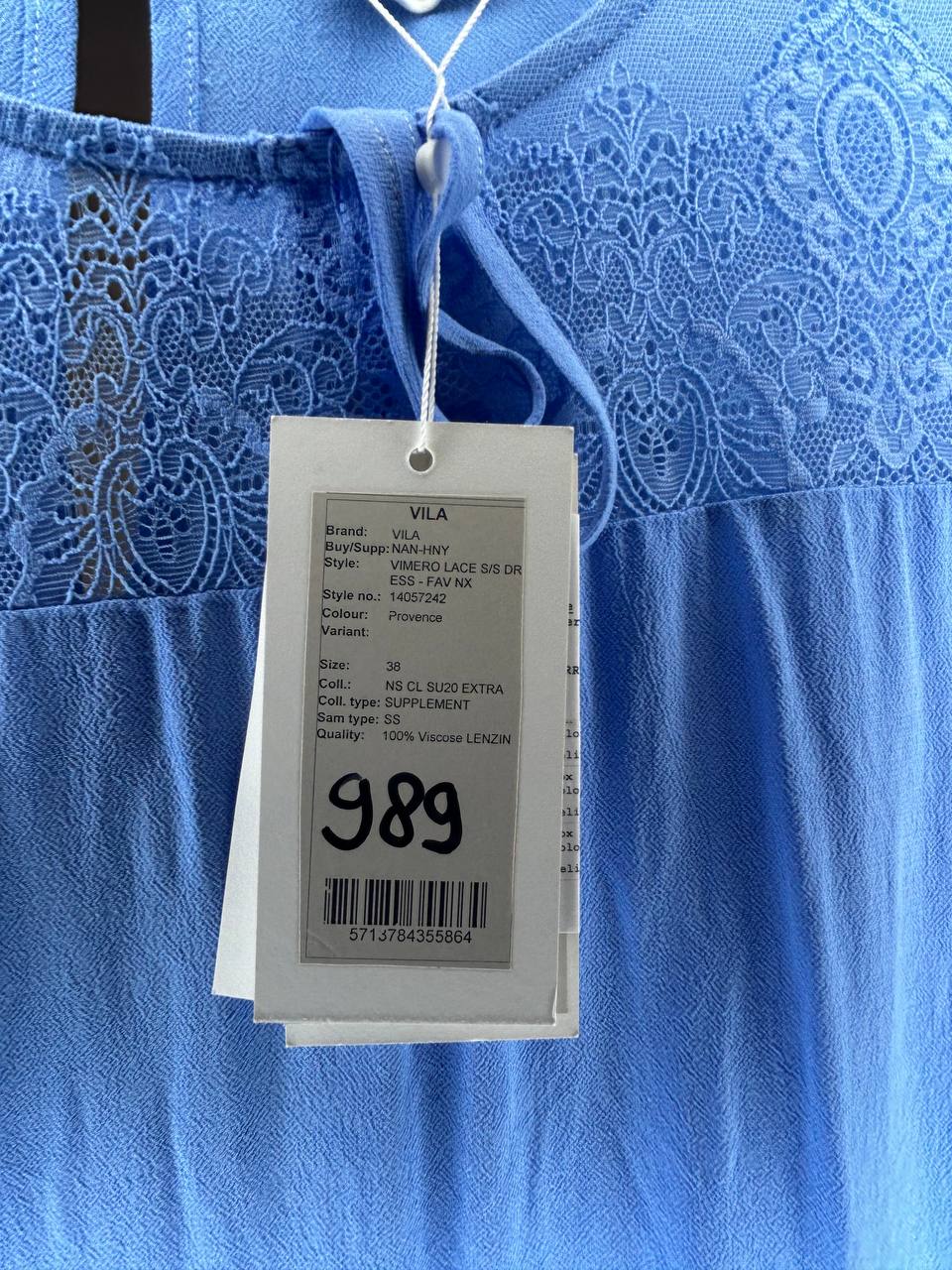 Zomerjurken – Vila – Maat 38 – Blauw