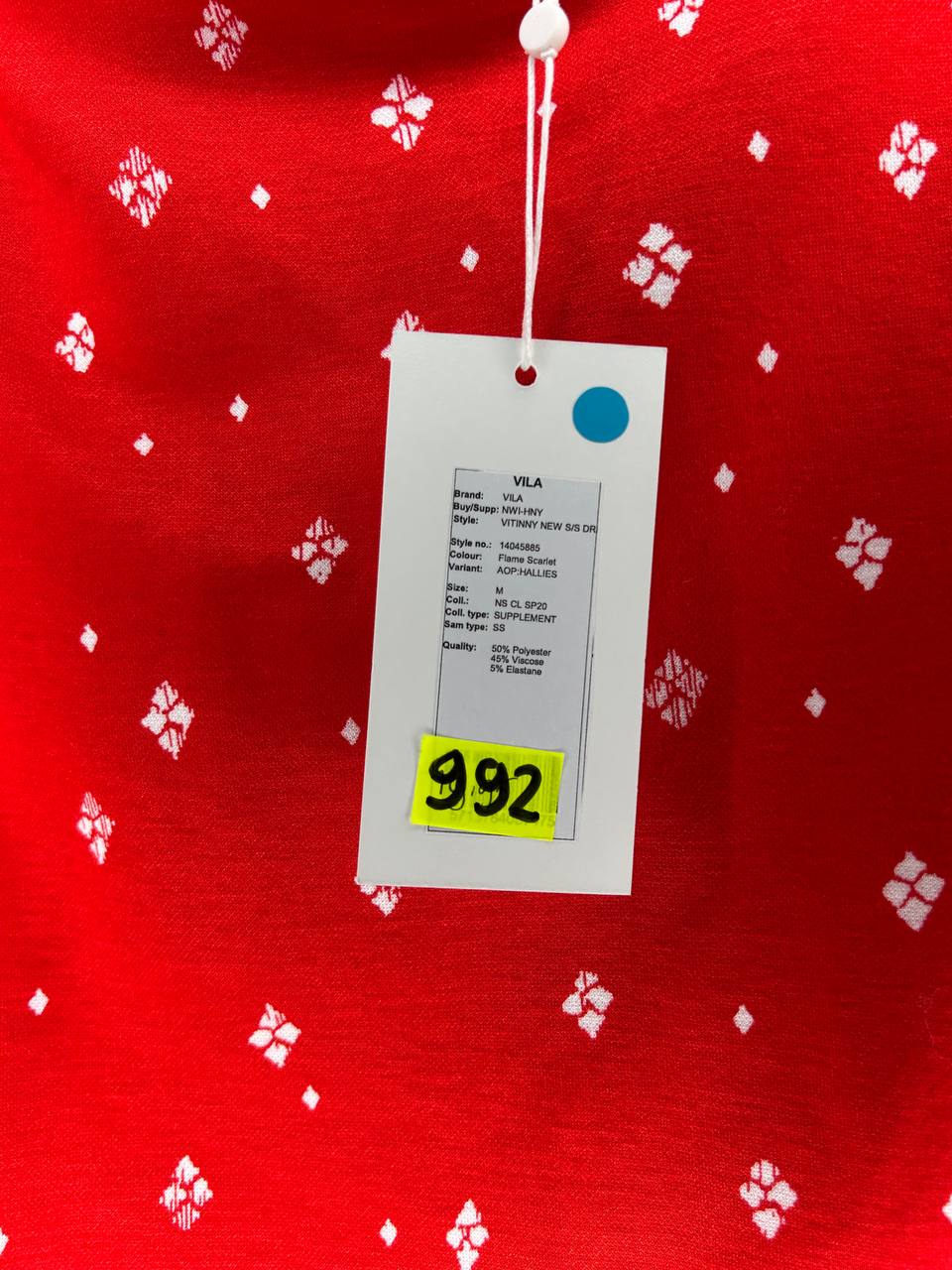 Zomerjurken – Vila – Maat M – Rood