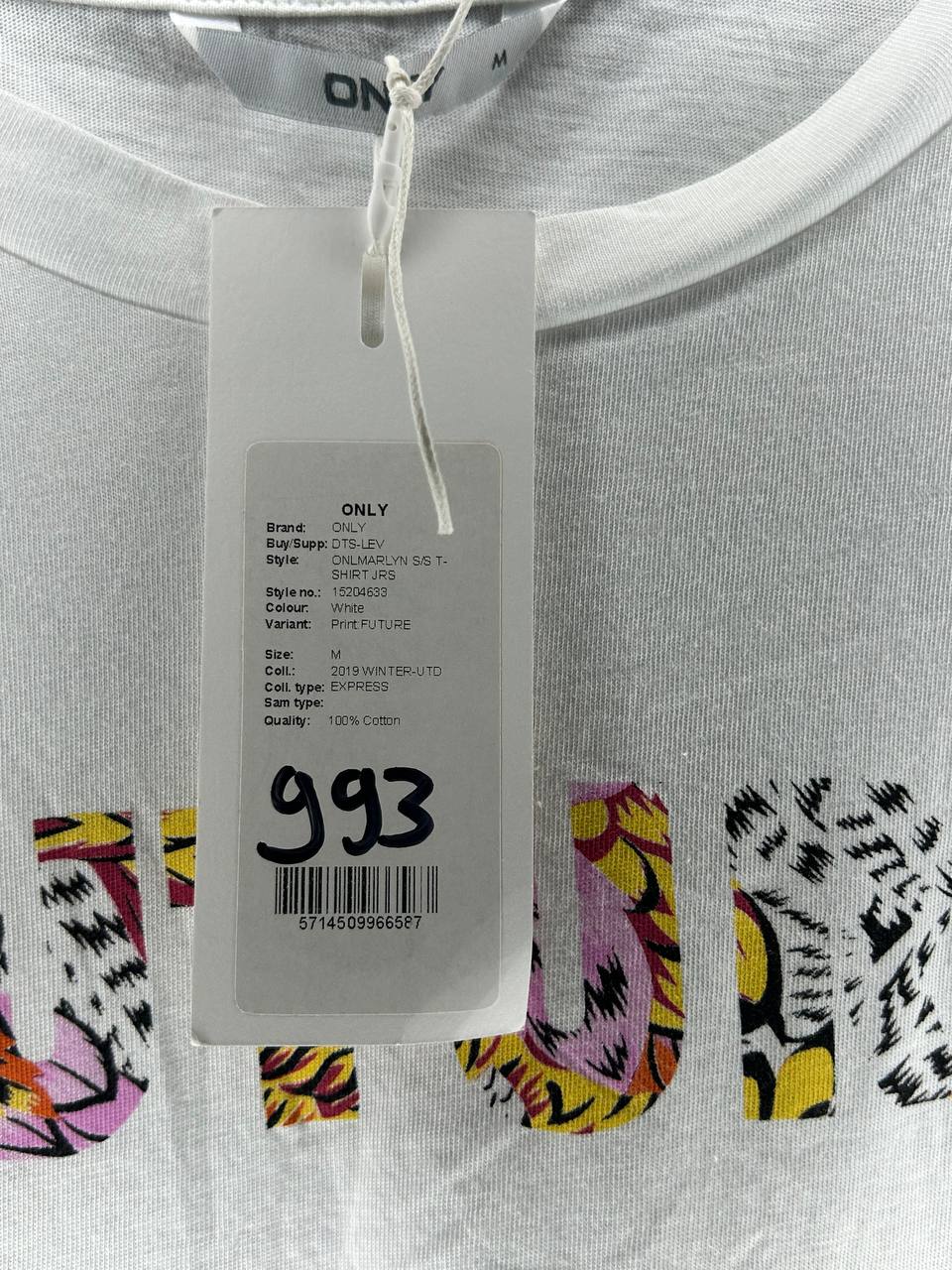 T-Shirts – Only – Maat M – Wit