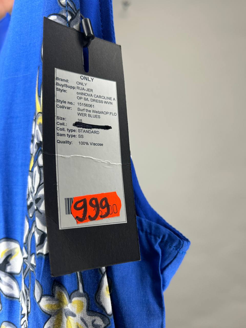 Zomerjurken – Only – Maat 38 – Blauw