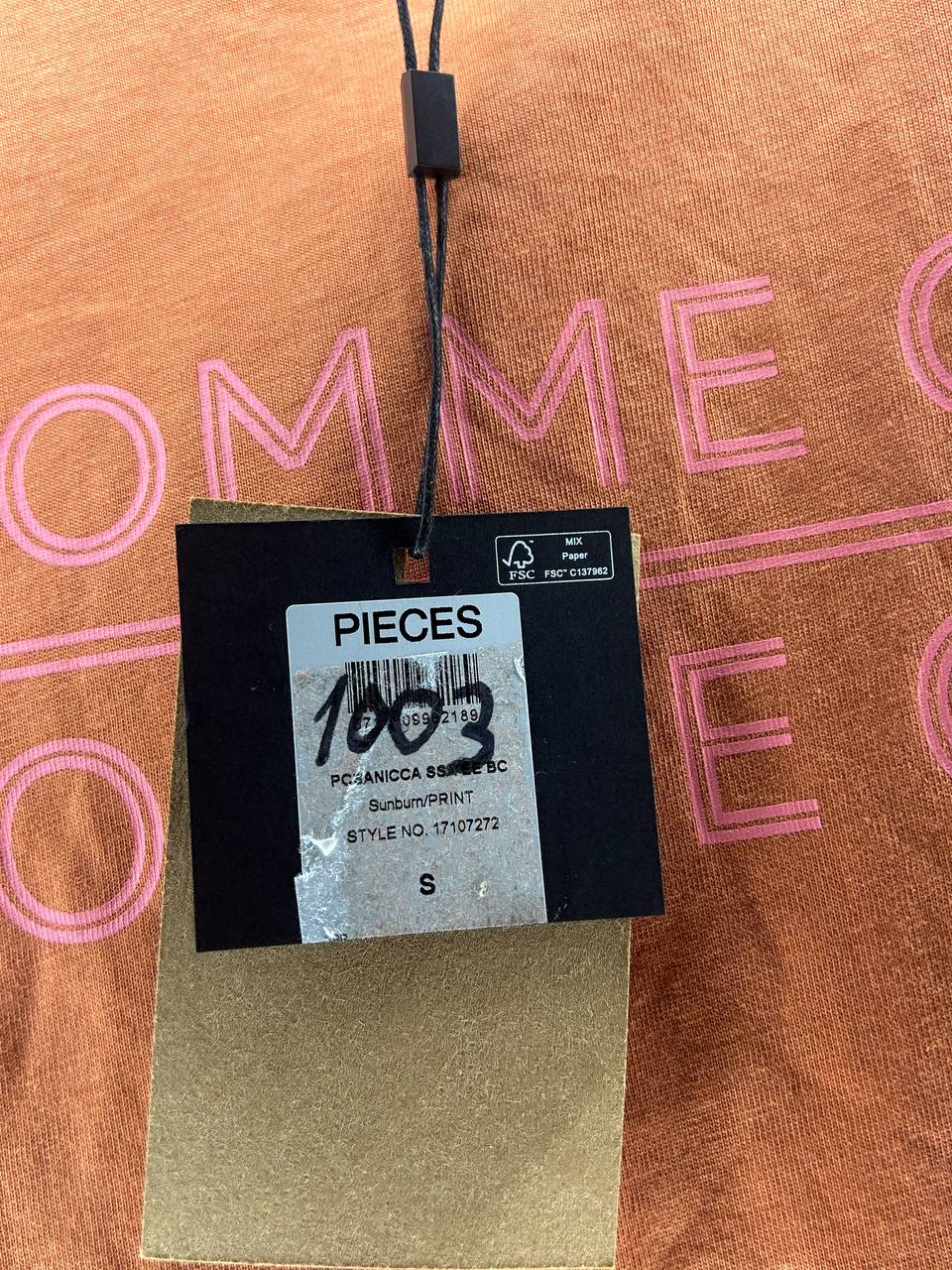 T-Shirts – Pieces – Maat S – Oranje