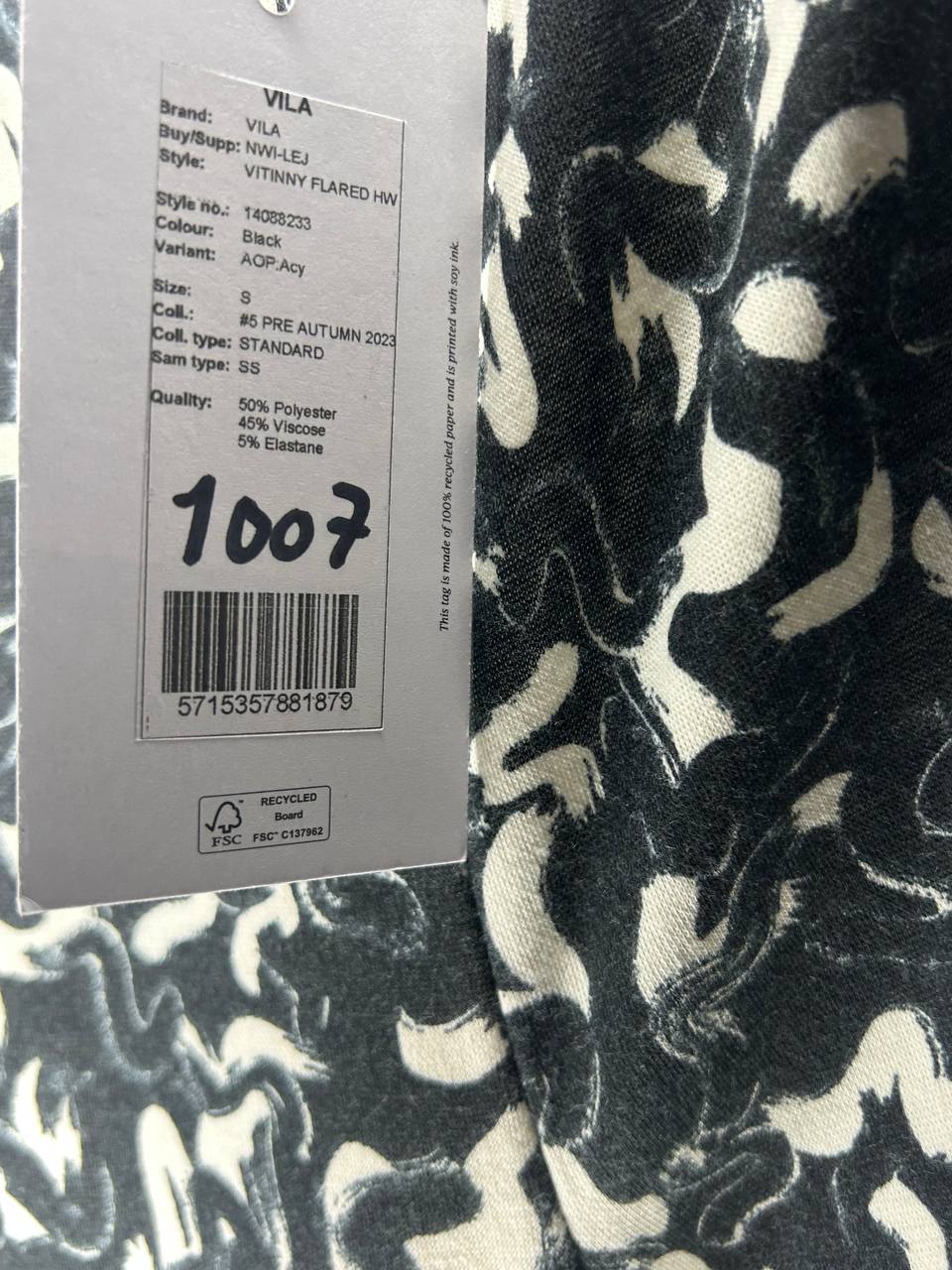 Broeken – Vila – Maat S – Zwart