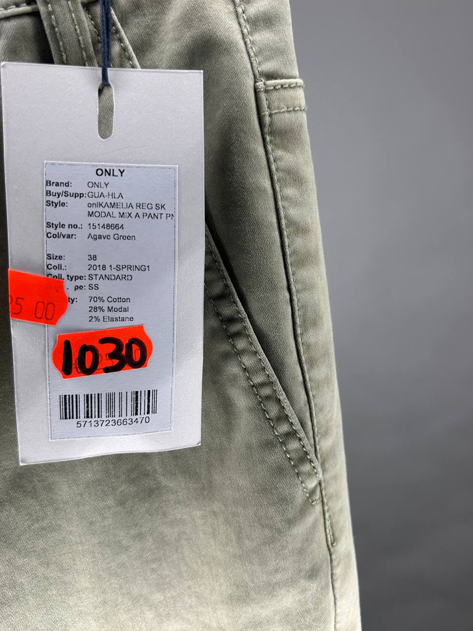 Broeken – Only – Maat 38 – Groen