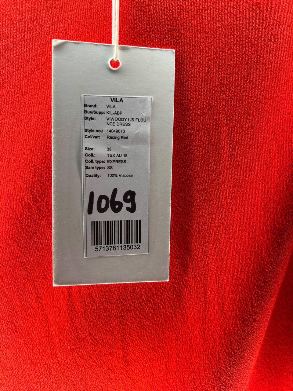 Zomerjurken – Vila – Maat 38 – Rood