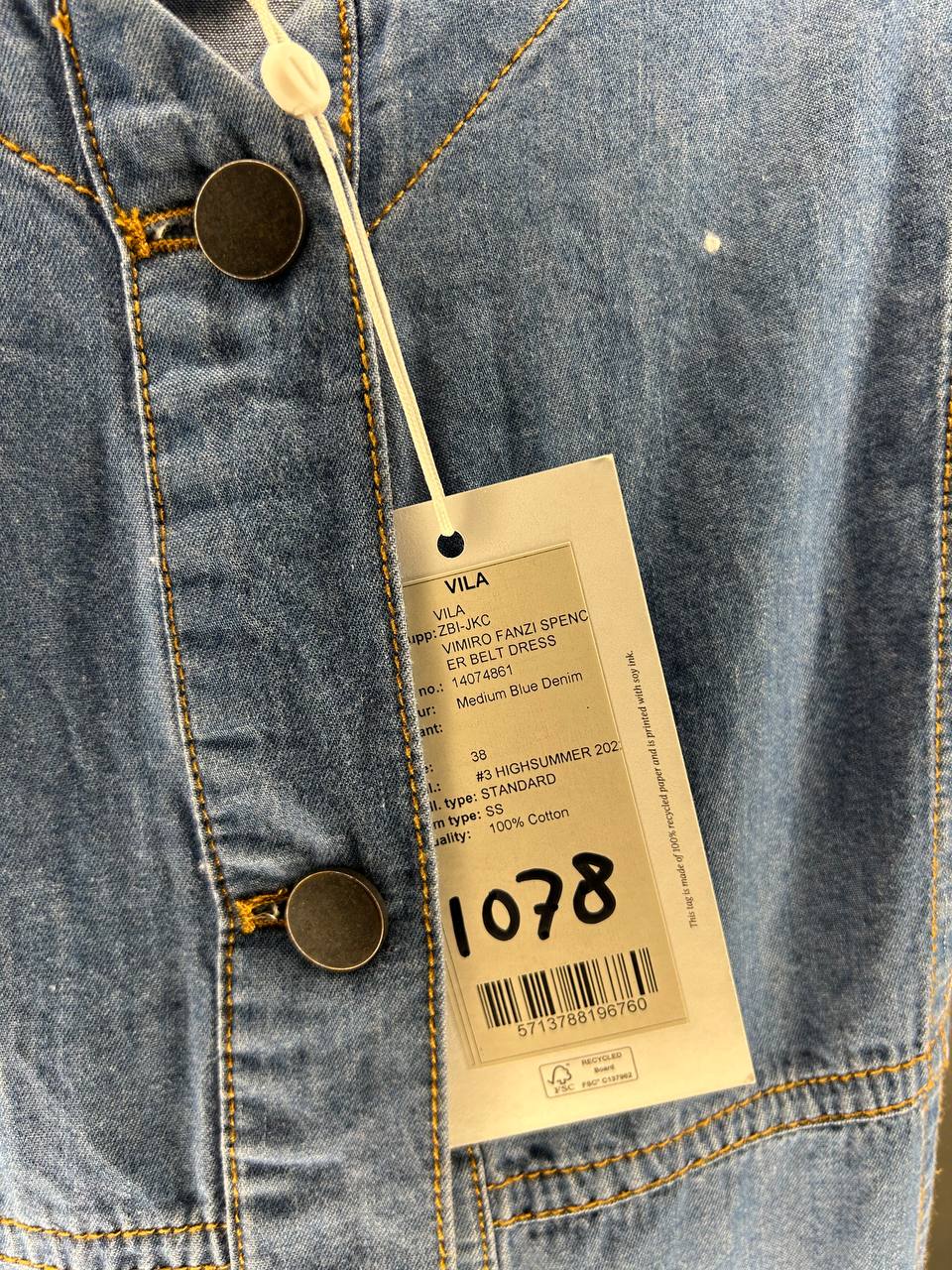 Spijkerjurken – Vila – Maat 38 – Blauw