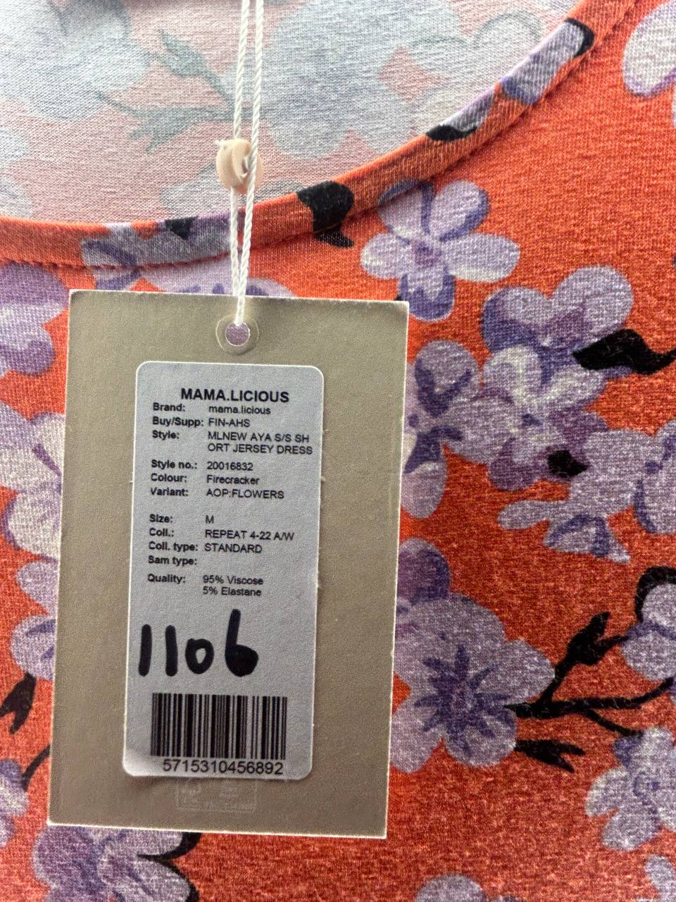 Zomerjurken – Mama.licious – Maat M – Oranje