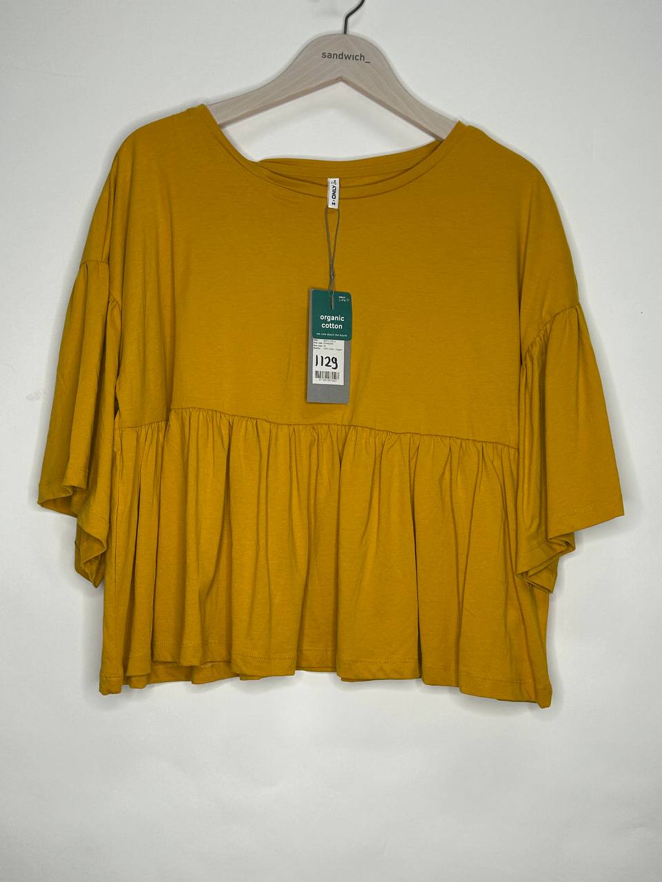 Topjes & Shirts – Only – Maat M – Geel