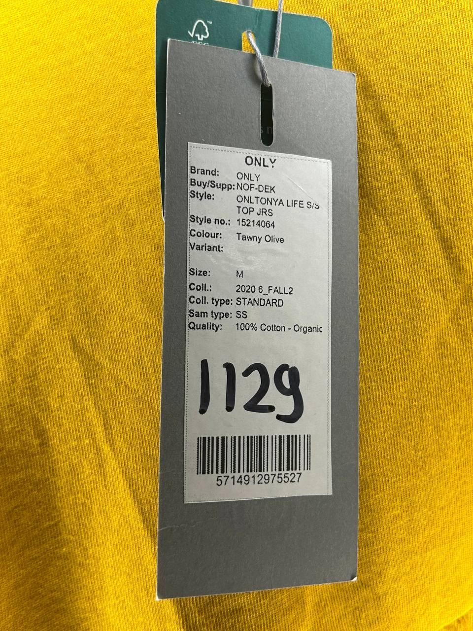 Topjes & Shirts – Only – Maat M – Geel