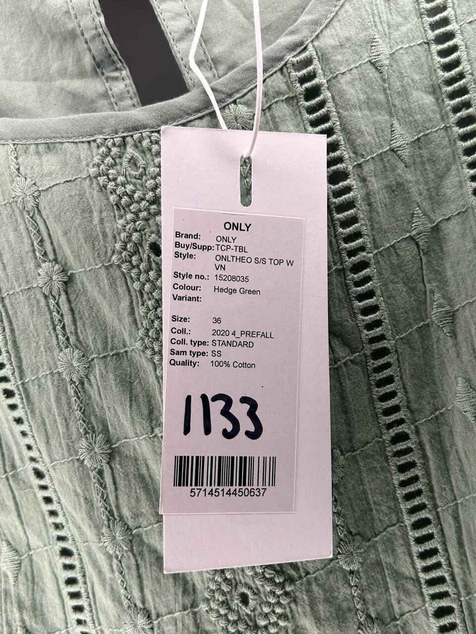 Topjes & Shirts – Only – Maat 36 – Groen