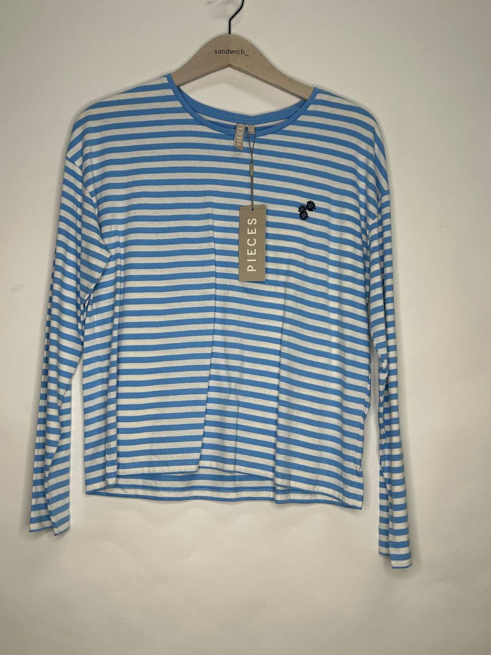 Longsleeves – Pieces – Maat M – Blauw