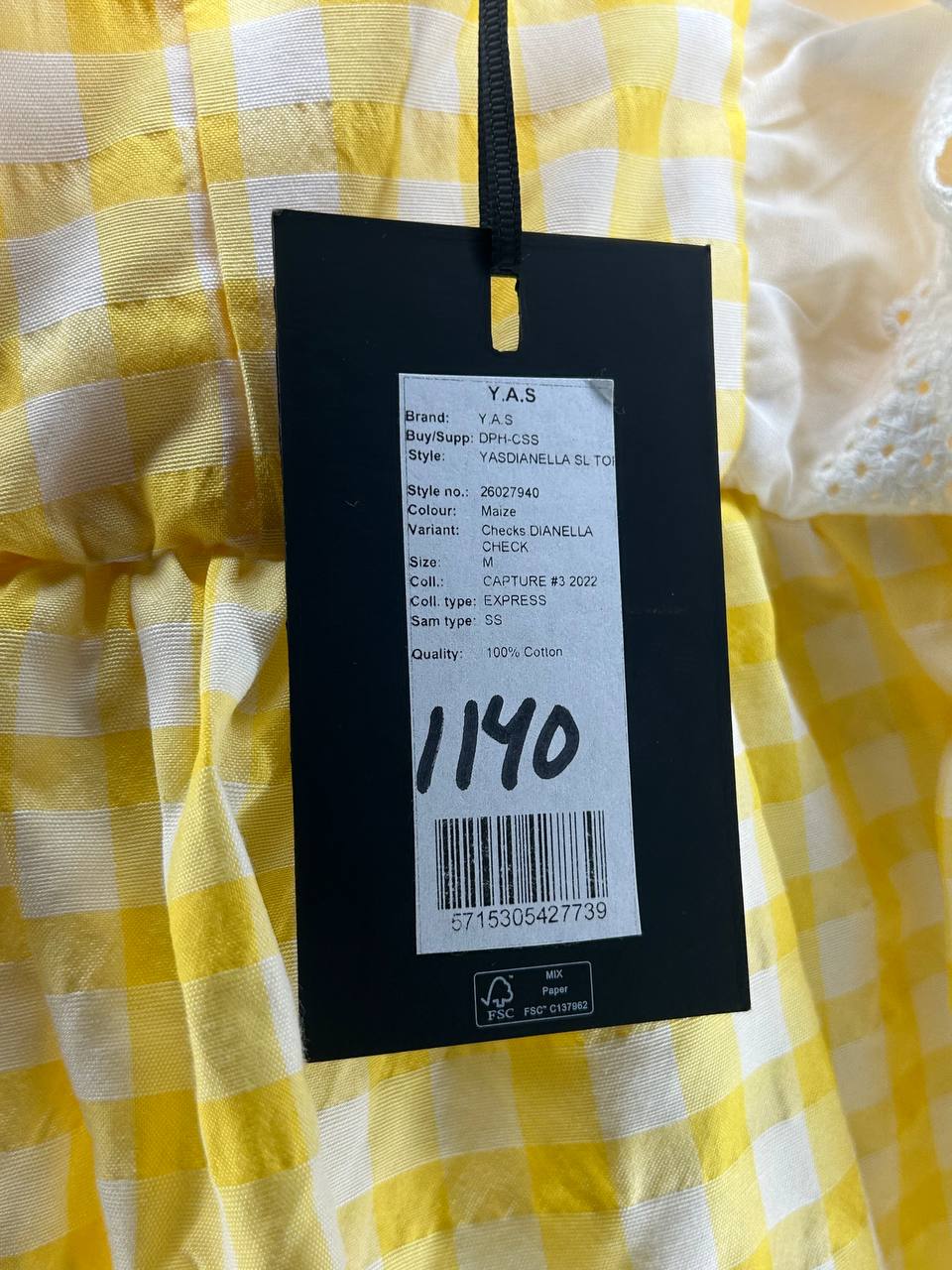 Tops – Y.a.s. – Maat M – Geel