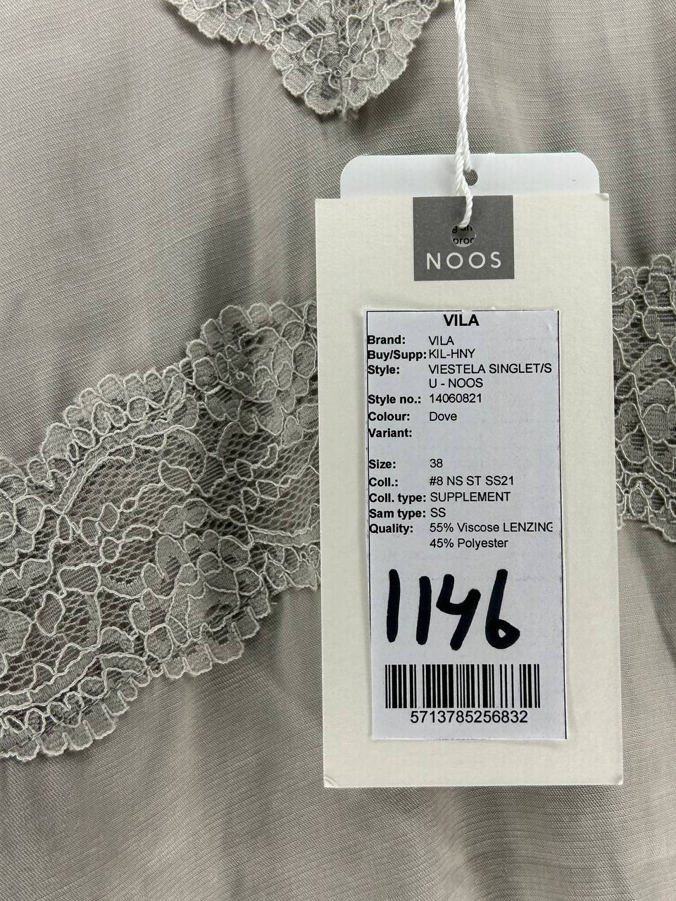 Mouwloze topjes – Vila – Maat 38 – Grijs