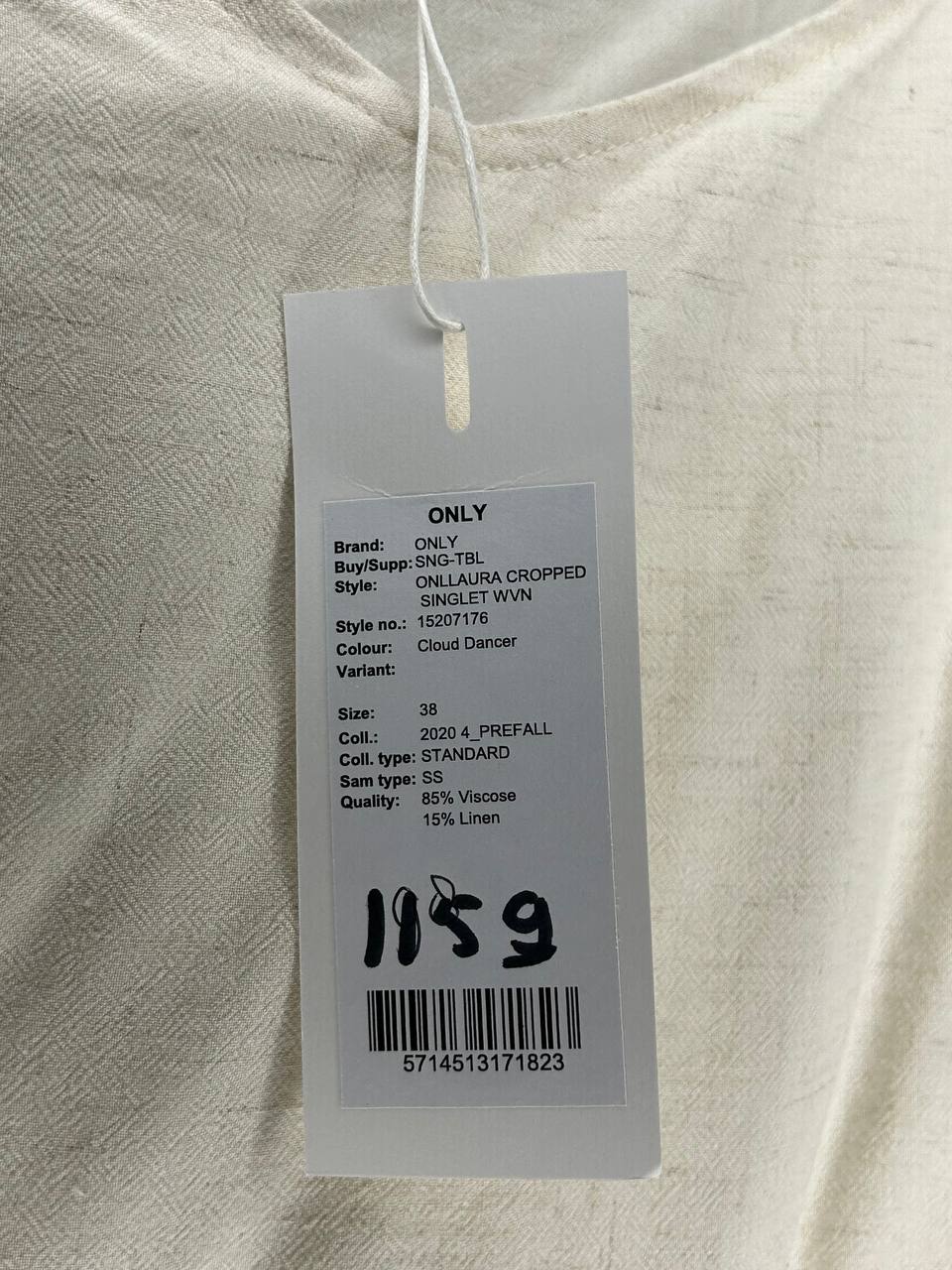 Mouwloze topjes – Only – Maat 38 – Beige