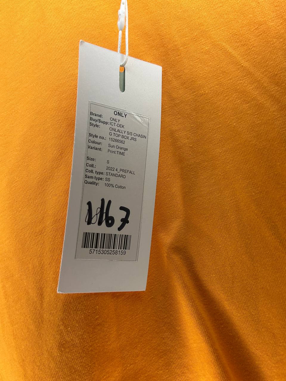 T-Shirts – Only – Maat S – Oranje