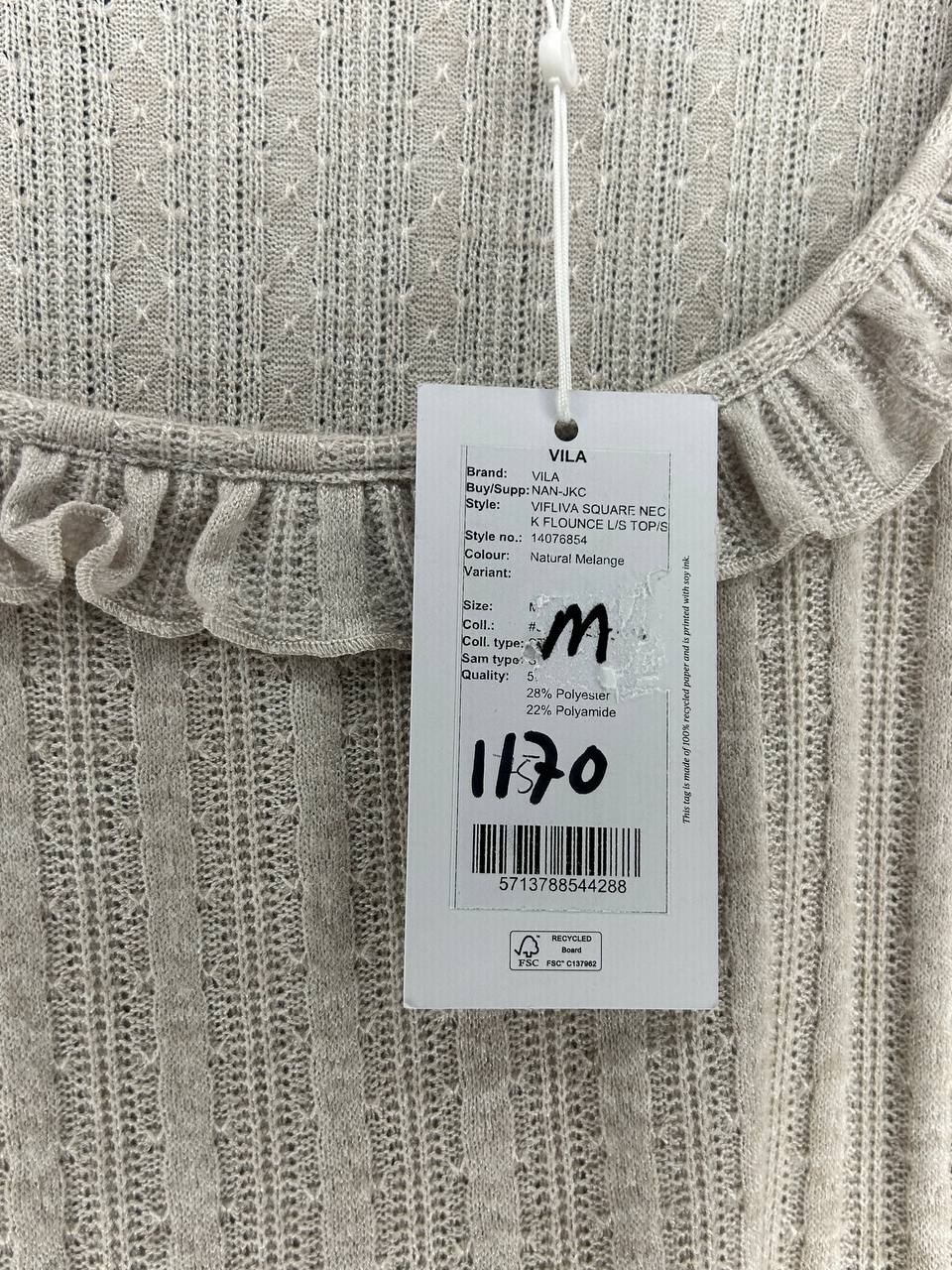 Longsleeves – Vila – Maat M – Beige