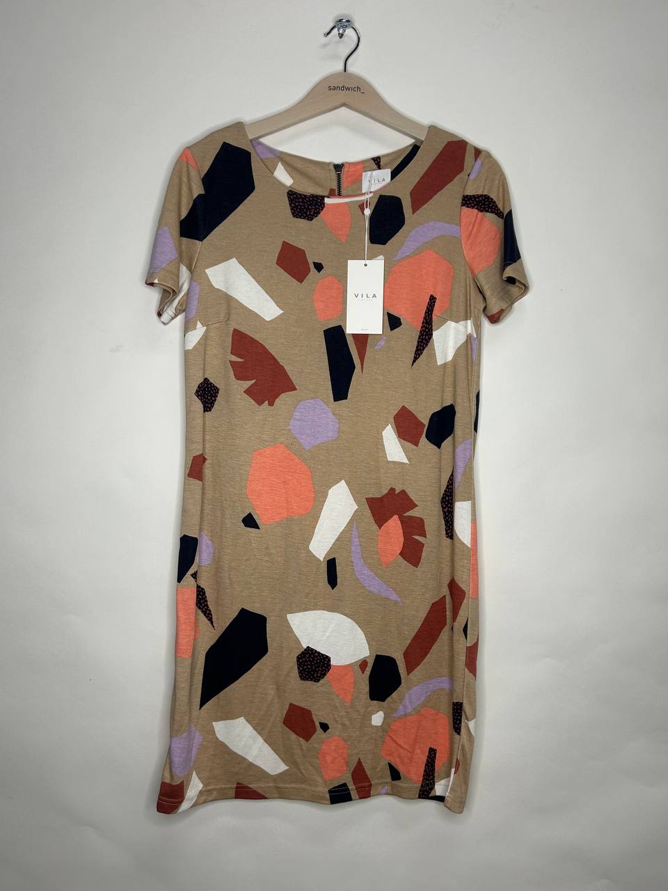 Middellange jurken – Vila – Maat M – Beige