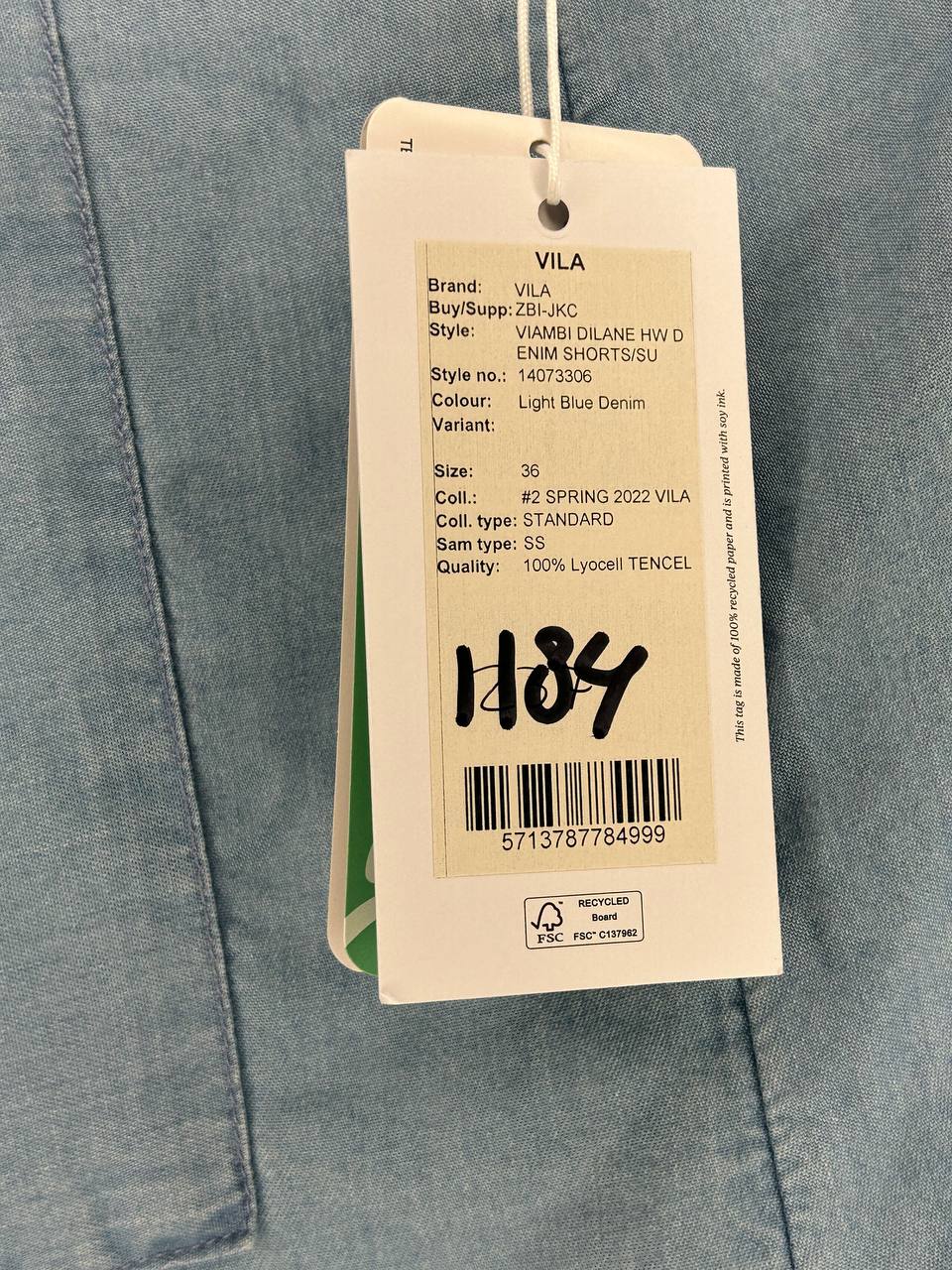 Korte broeken – Vila – Maat 36 – Blauw