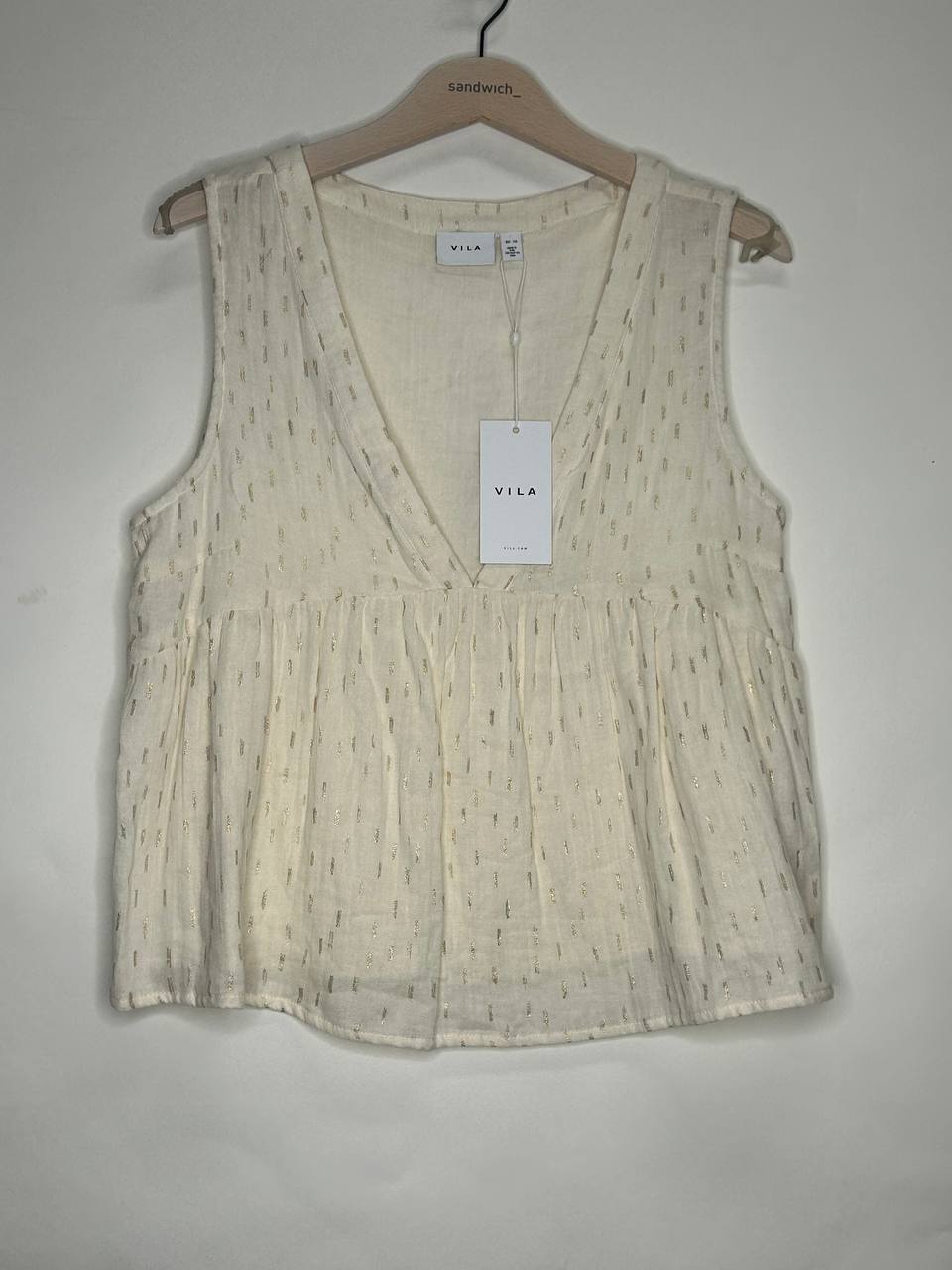 Mouwloze topjes – Vila – Maat 36 – Wit
