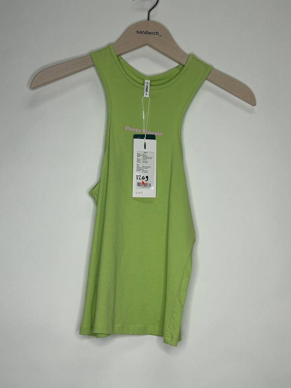 Mouwloze topjes – Only – Maat S – Groen