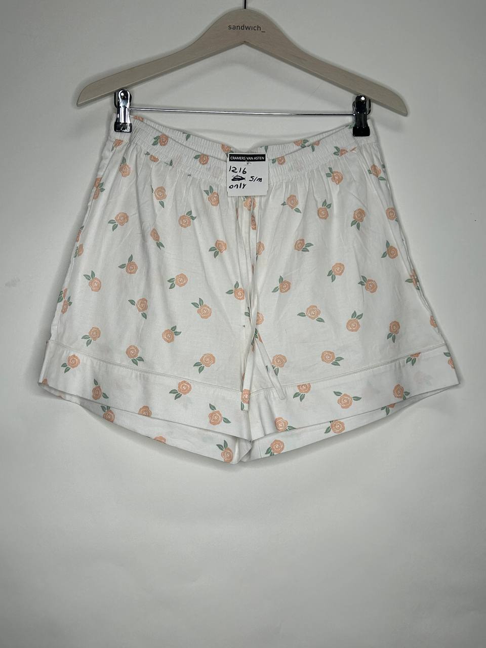 Korte broeken – Cramers Van Asten – Maat S – Wit
