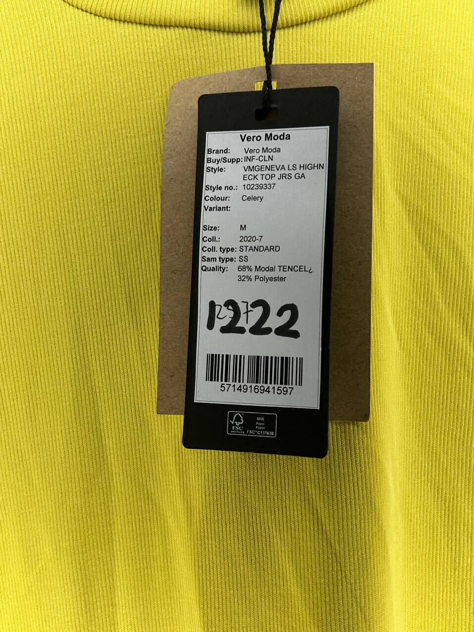 Longsleeves – Vero Moda – Maat M – Geel