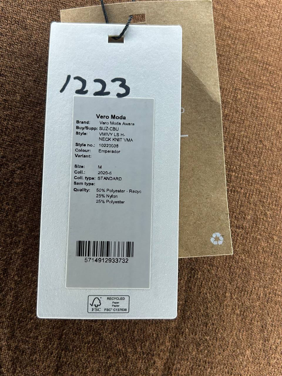 Longsleeves – Vero Moda – Maat M – Bruin