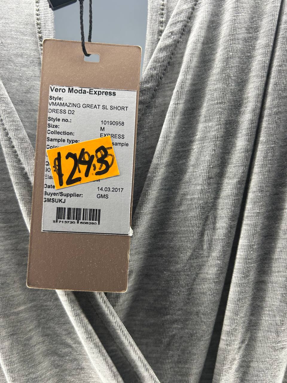 Middellange jurken – Vero Moda-express – Maat M – Grijs