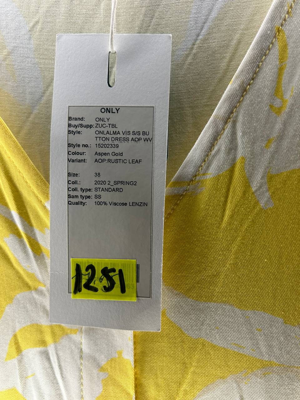 Zomerjurken – Only – Maat 38 – Geel