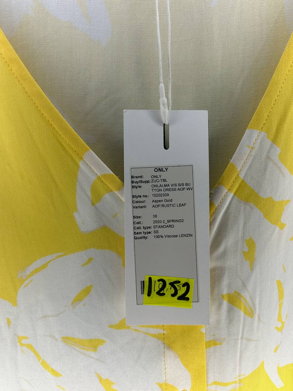 Zomerjurken – Only – Maat 38 – Geel