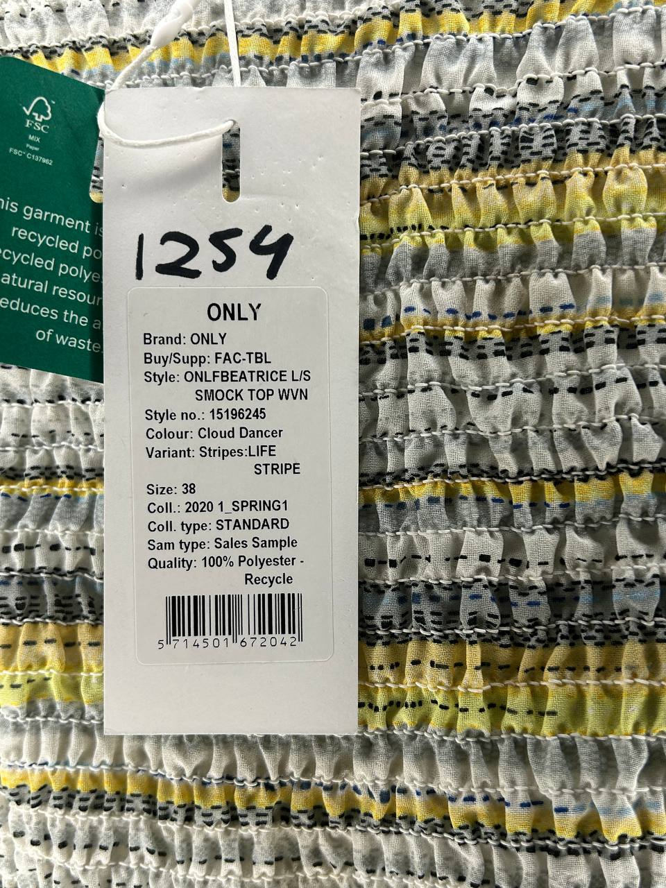 Topjes & Shirts – Only – Maat 38 – Geel