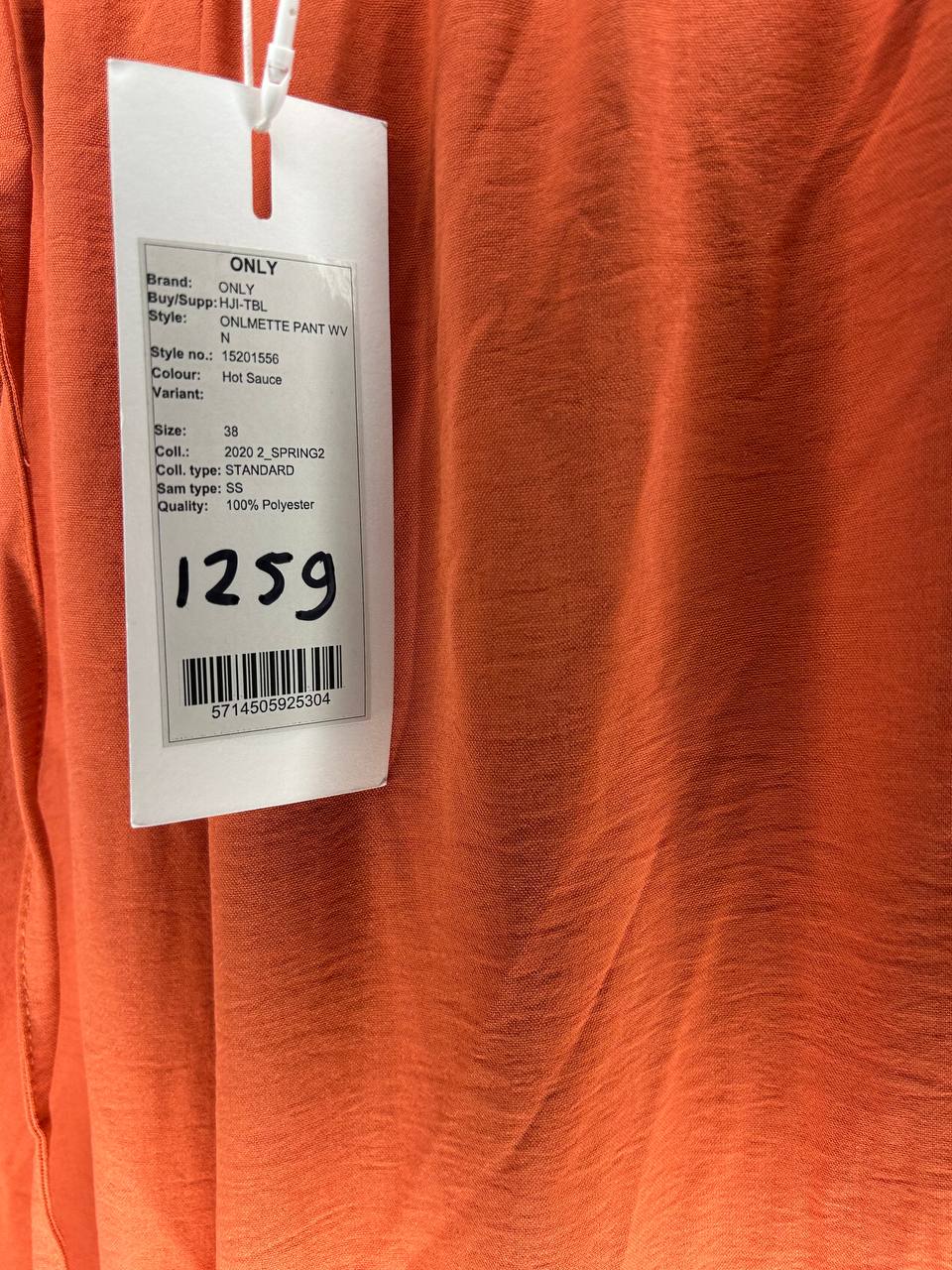 Broeken – Only – Maat 38 – Oranje