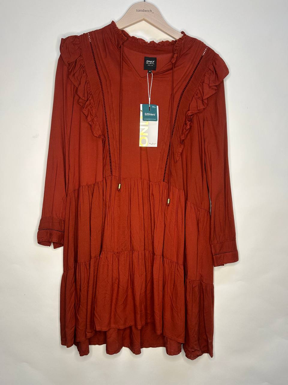 Middellange jurken – Only – Maat 38 – Rood