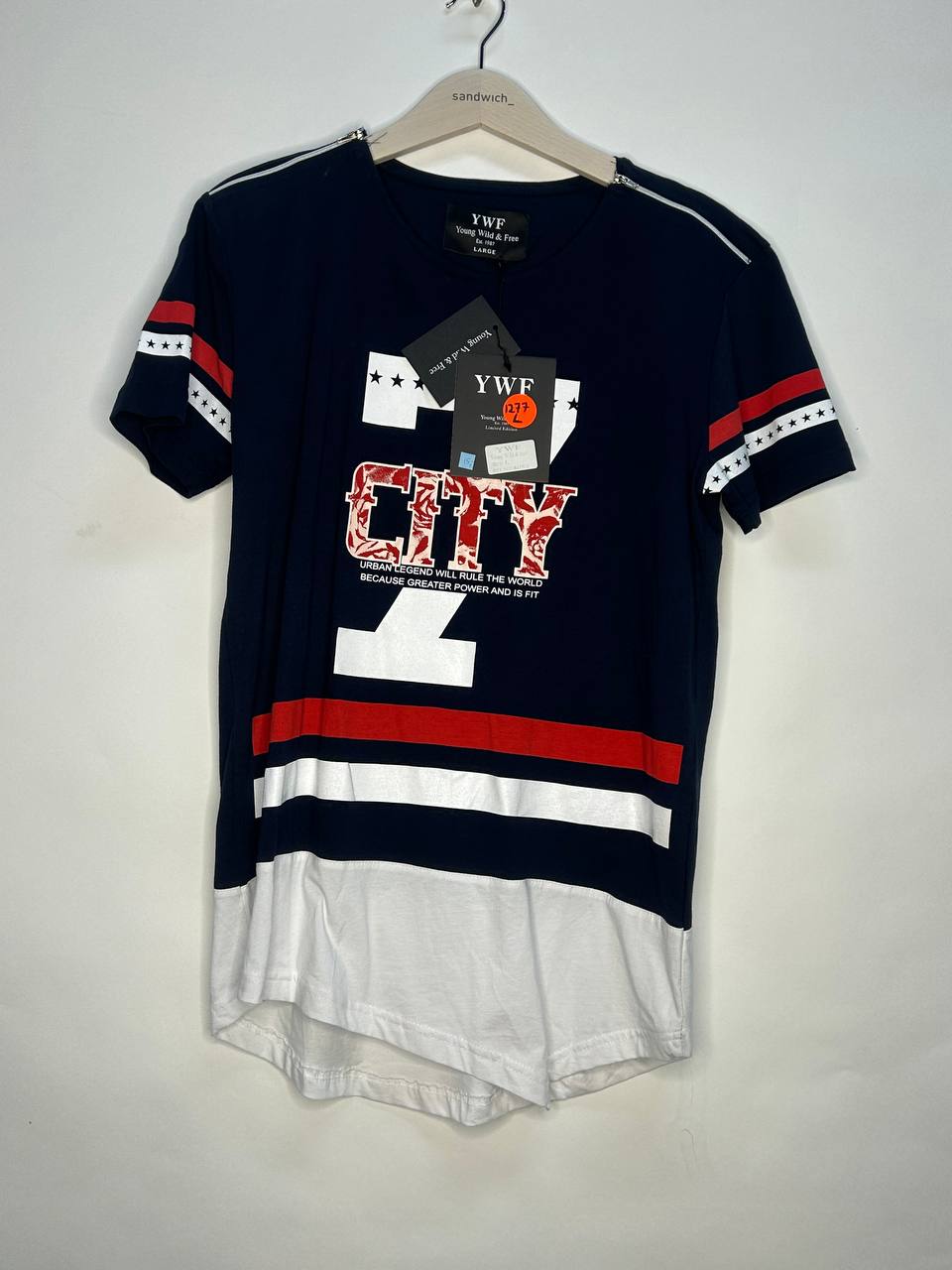 T-Shirts – Ywf – Maat L – Blauw