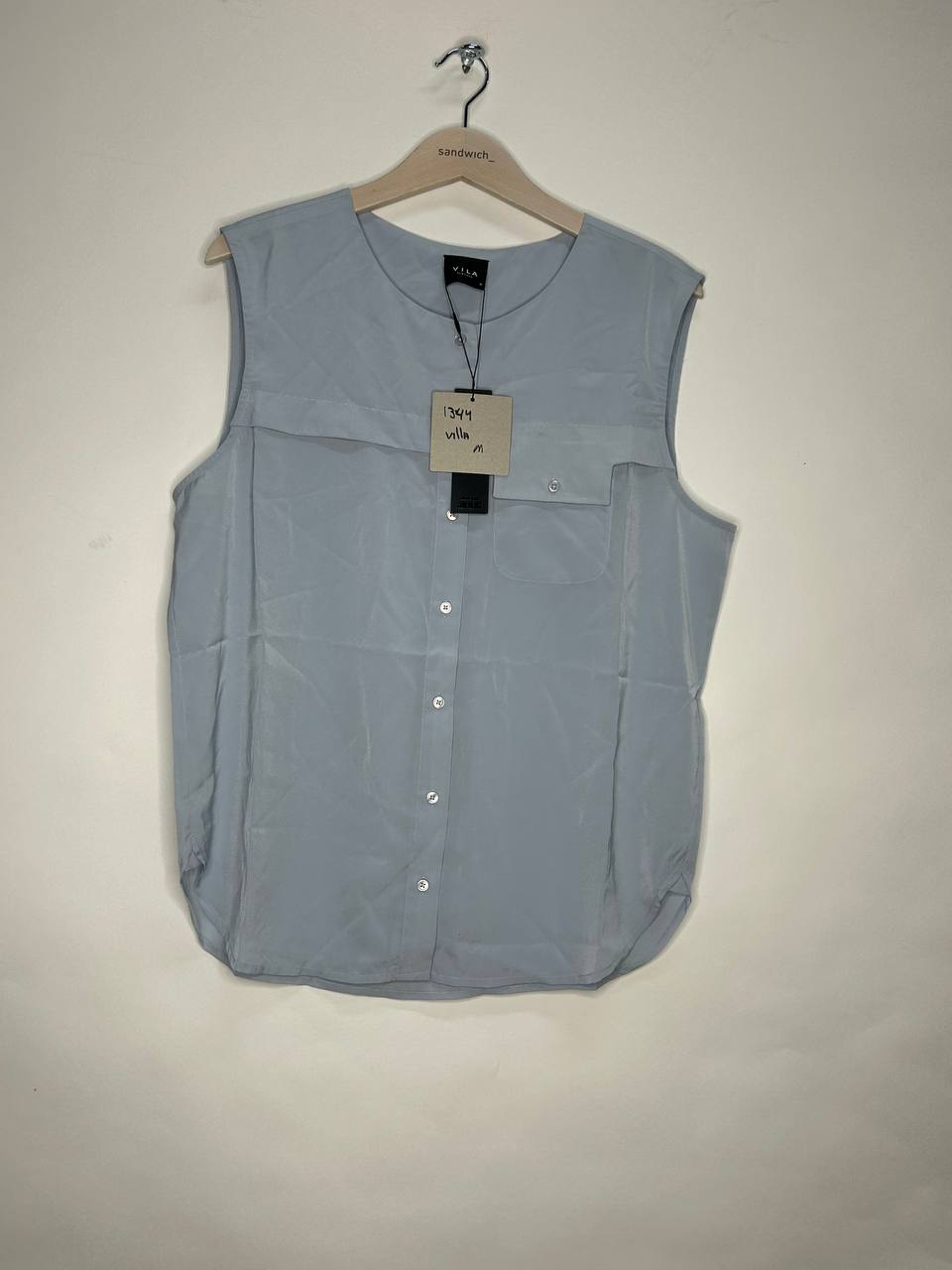 Mouwloze topjes – Villa – Maat M – Grijs