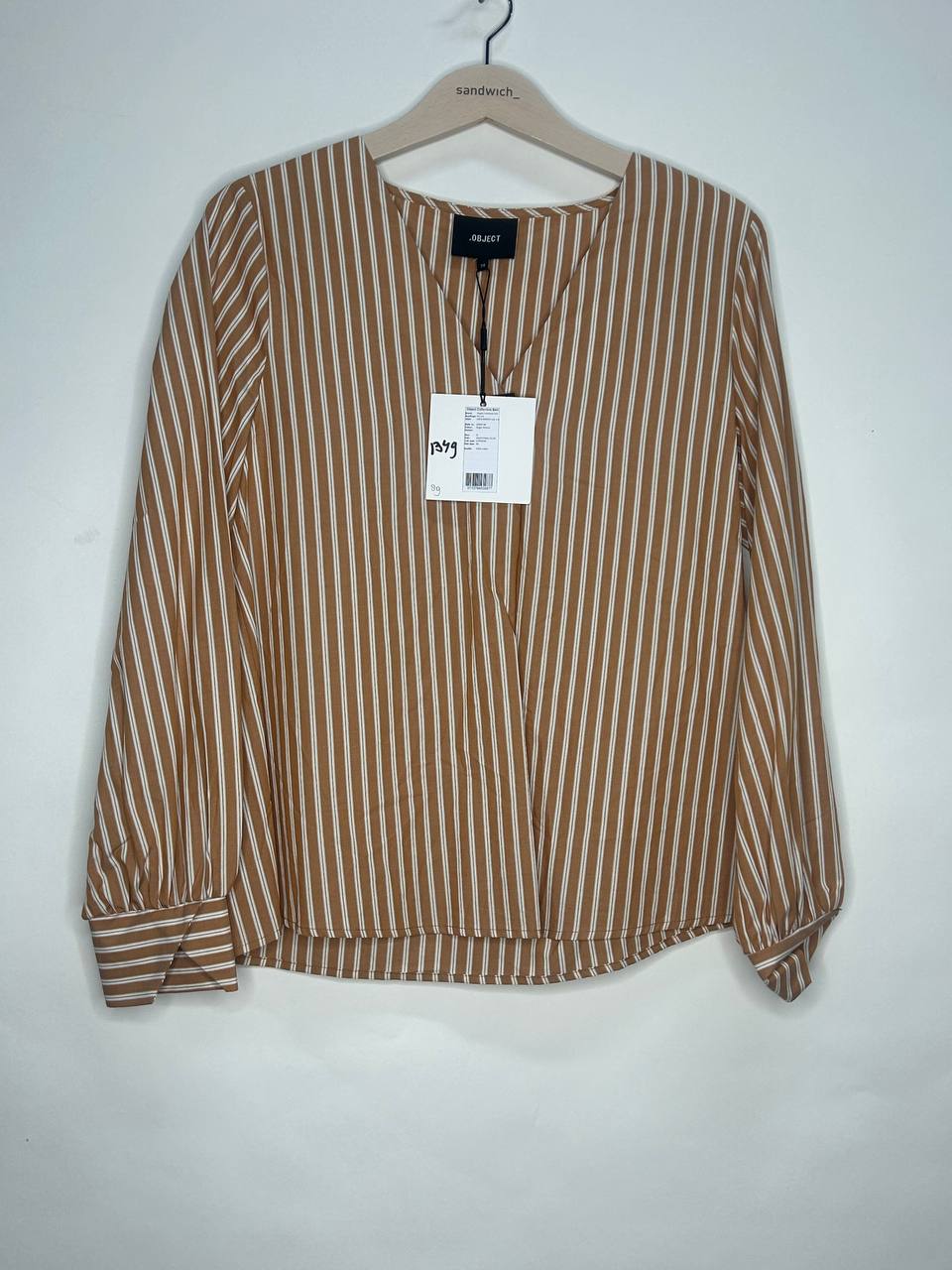 Topjes & Shirts – Object Collectors Item – Maat M – Bruin