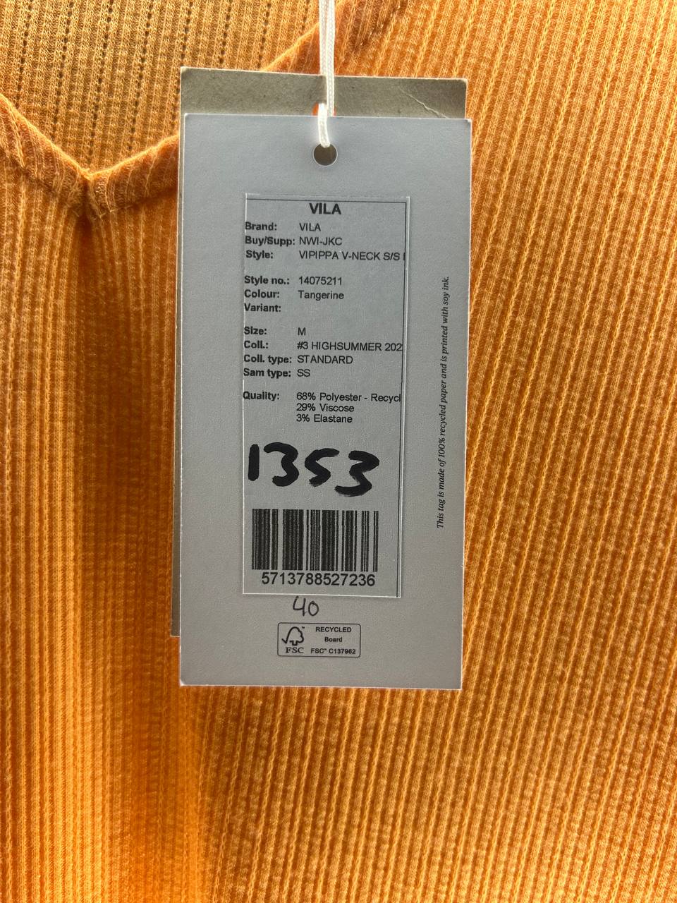 Zomerjurken – Vila – Maat M – Oranje